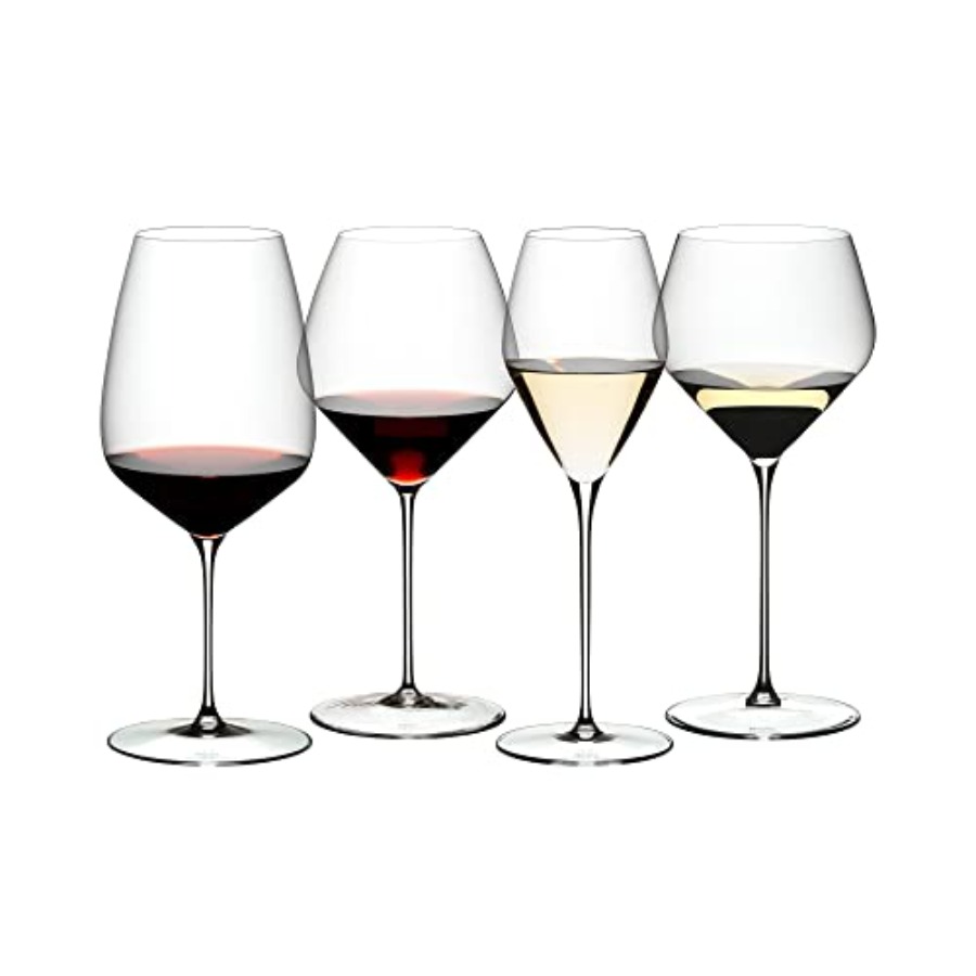 Wine Glass Set Crystal - Veloce Tasting Set, Wine Glasses, 4