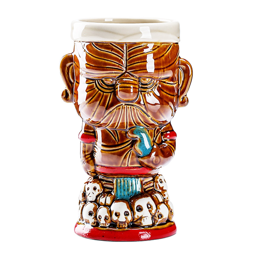 Wine Whiskey Beer - 1Pcs Ceramic Totem Wine Cup Large