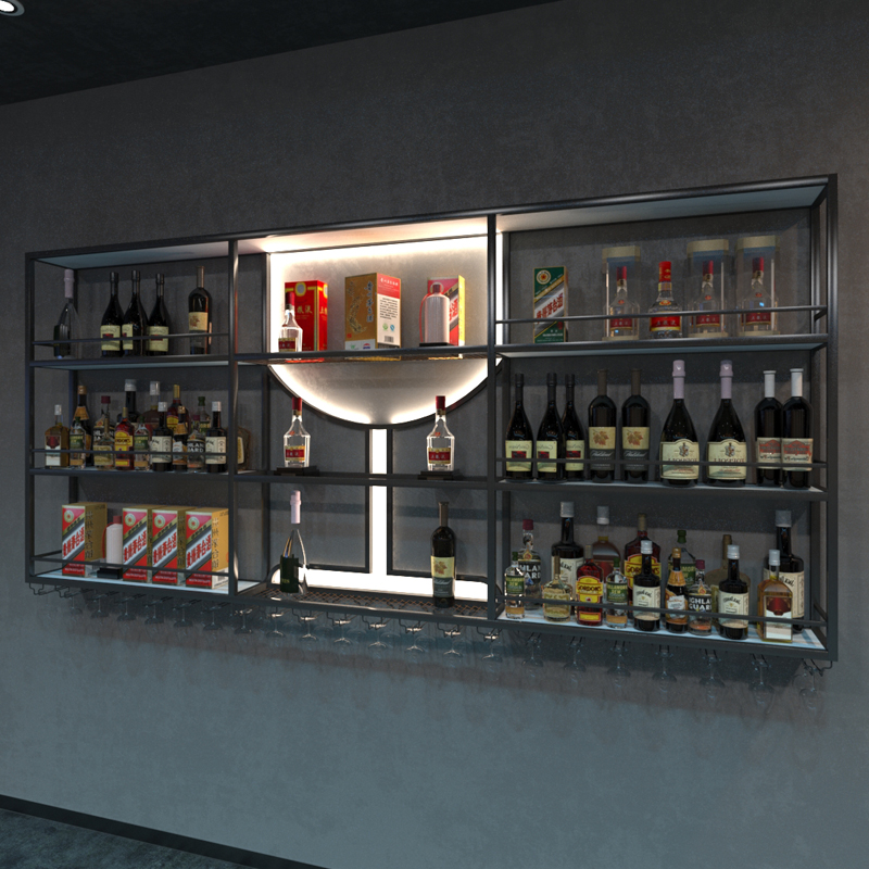 Wine Beer Rack - Bar wall wine rack wall hanging