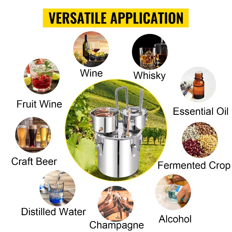Wine Beer Distillation - 【Hot】 50L Water Distiller Bottle Moonshine