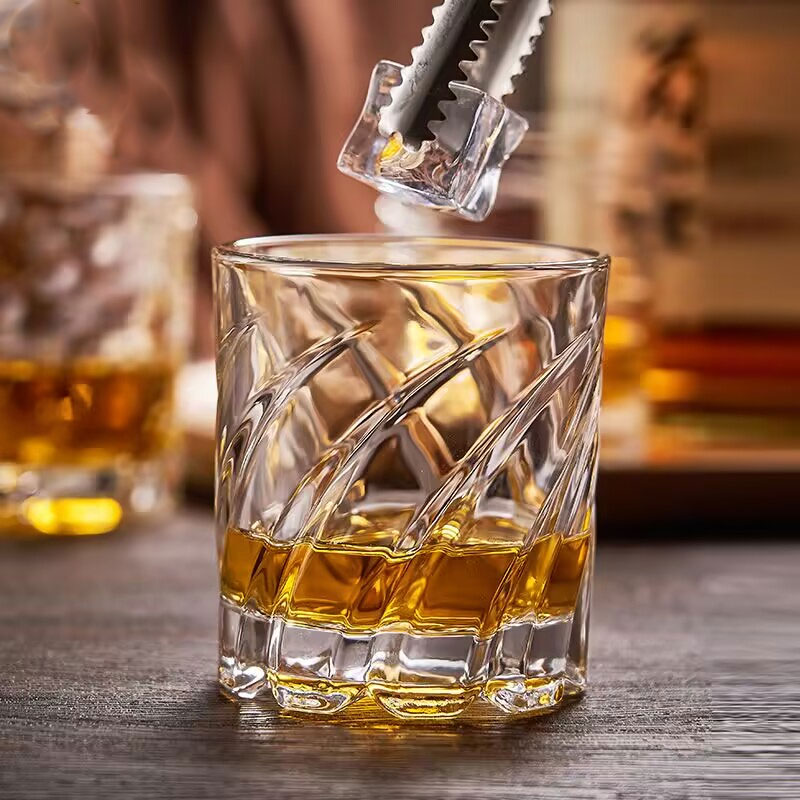 Embossed Whiskey Glass High-Qu - Wine Beer Spirits บทวิจารณ์และราคา