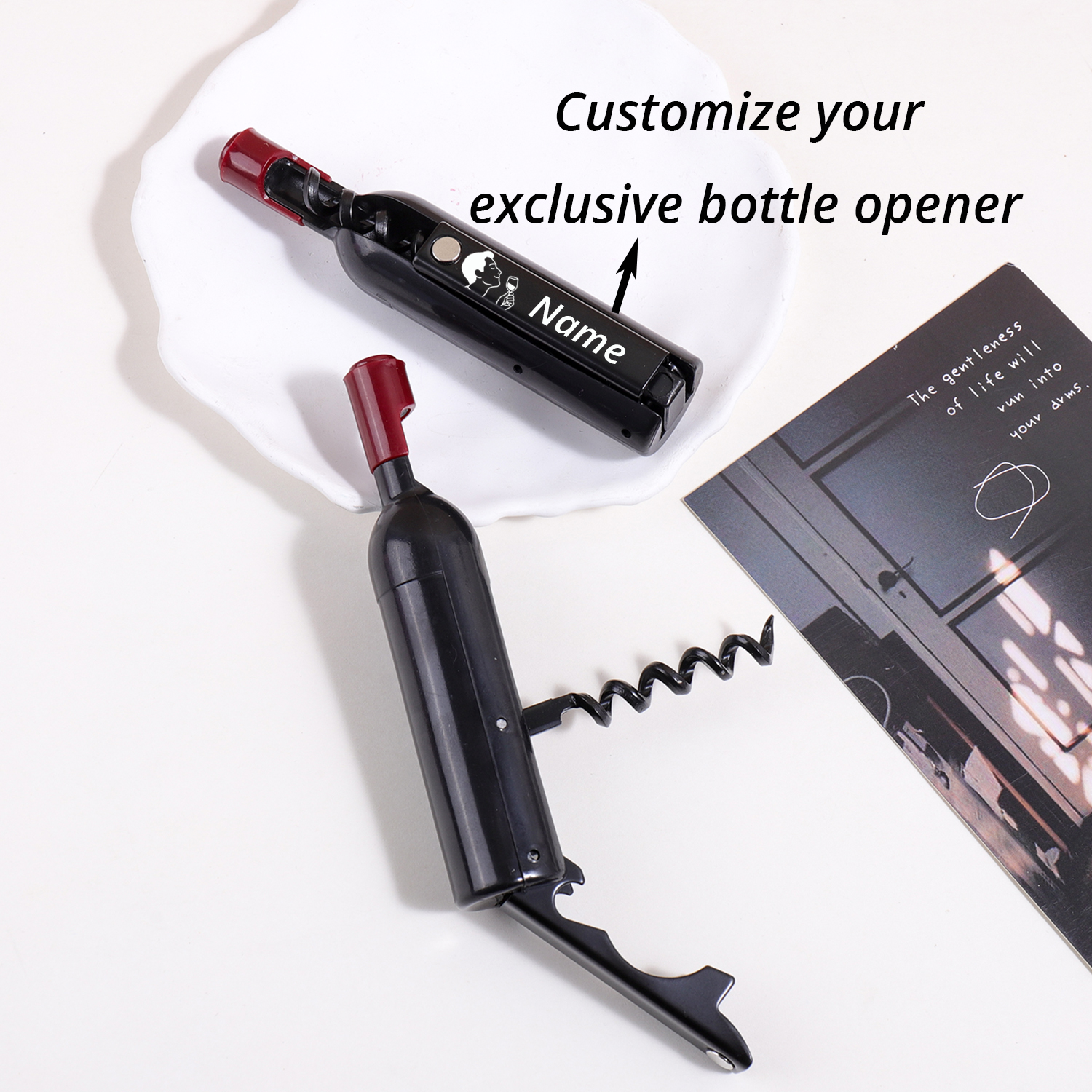 Custom Text Wine Opener Person - Wine In Beer Name บทวิจารณ์และราคา