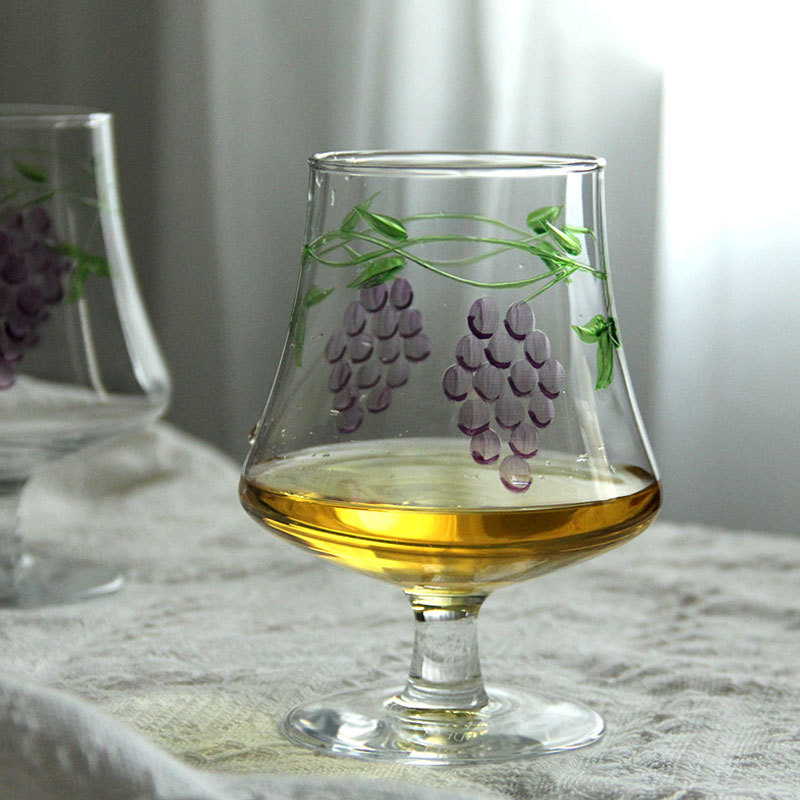 Vintage Red Wine Glass, Orange - Wine Beer Foot บทวิจารณ์และราคา