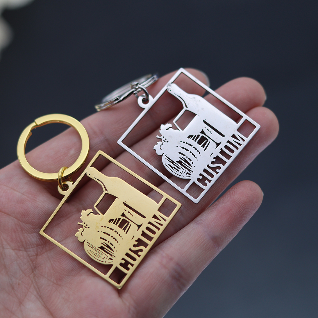 QIAMNI Custom Name Engraved Da - Wine In Beer Name บทวิจารณ์และราคา