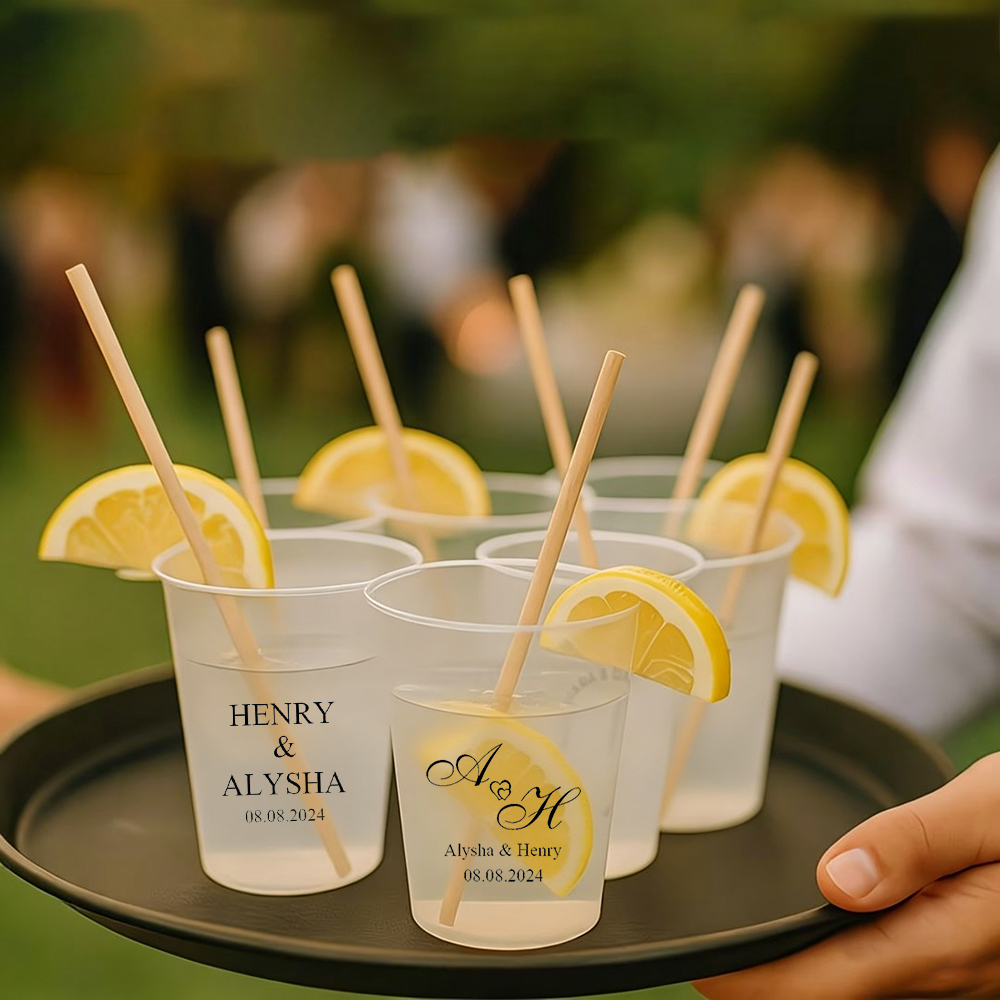 Custom Photo Name Wedding Plas - Wine In Beer Name บทวิจารณ์และราคา