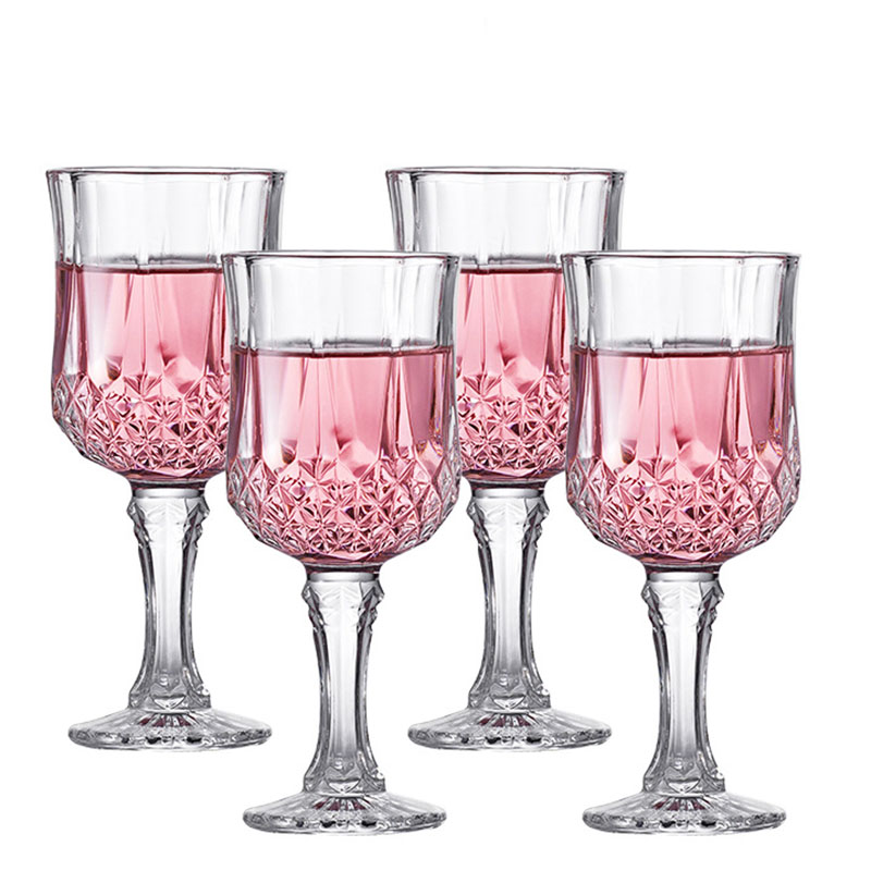 4pcs Set Champagne Cups Red Wi - Wine Glass Set Crystal บทวิจารณ์และราคา