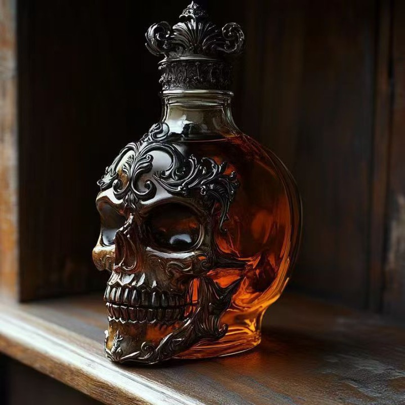Gothic Skull Shaped Whiskey De - Wine Beer And Spirits บทวิจารณ์และราคา