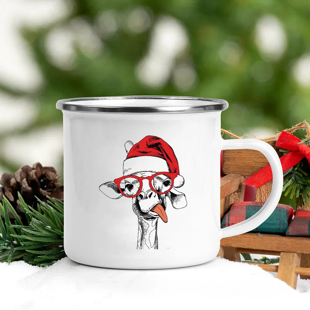 Handle Enamel Mugs Santa Hat A - Wine Beer Hat บทวิจารณ์และราคา