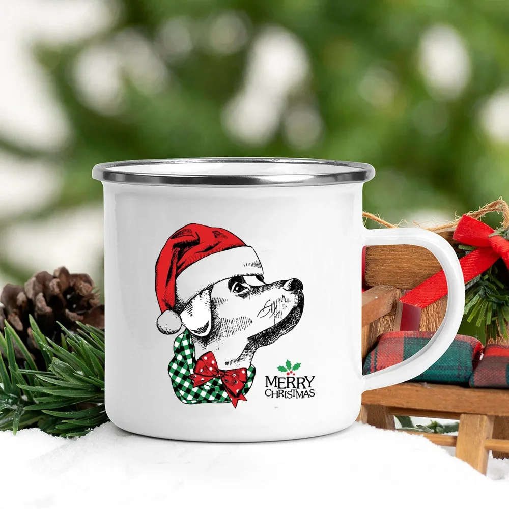 Handle Enamel Mugs Santa Hat A - Wine Beer Hat บทวิจารณ์และราคา
