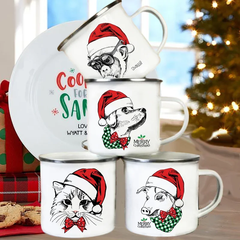 Handle Enamel Mugs Santa Hat A - Wine Beer Hat บทวิจารณ์และราคา