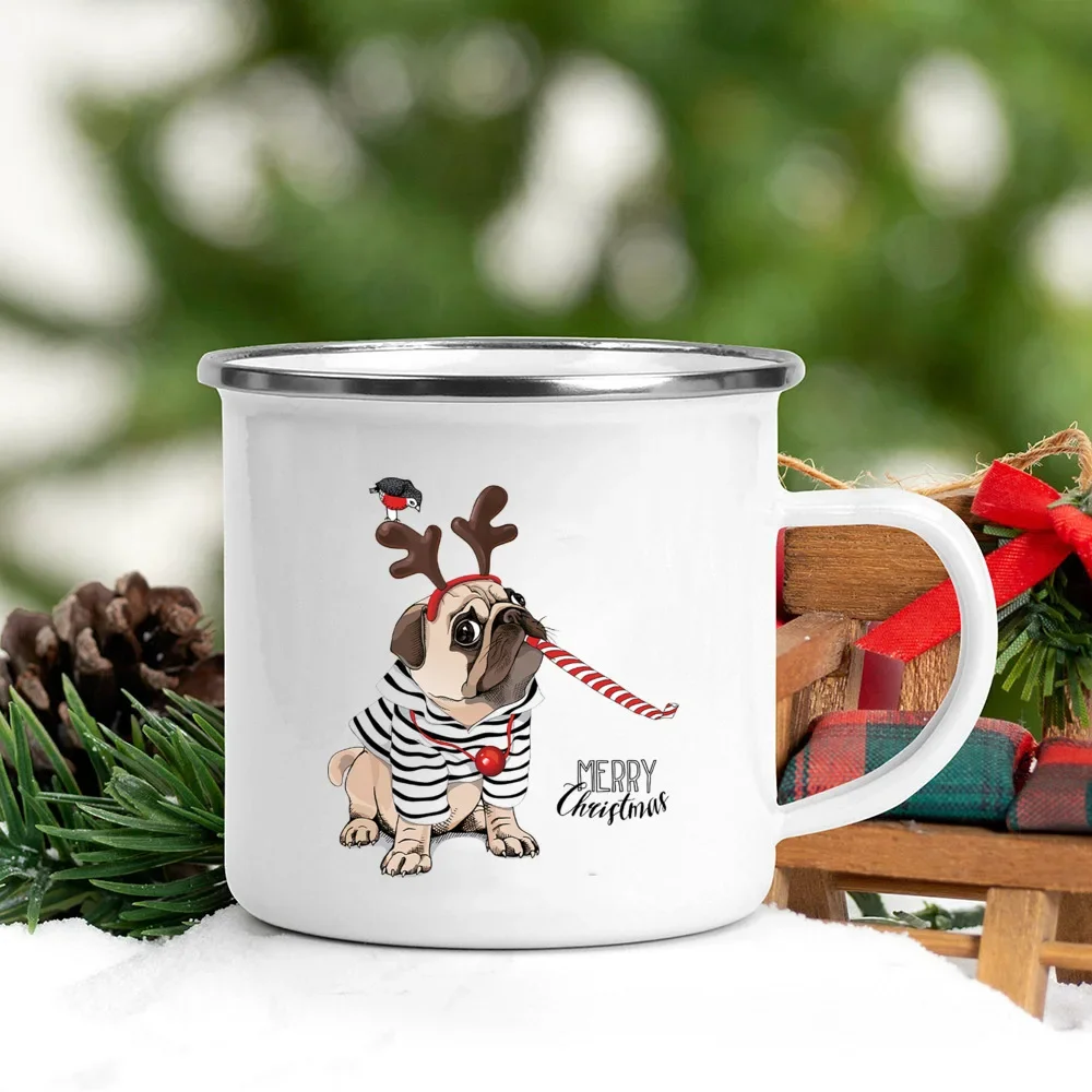 Handle Enamel Mugs Santa Hat A - Wine Beer Hat บทวิจารณ์และราคา