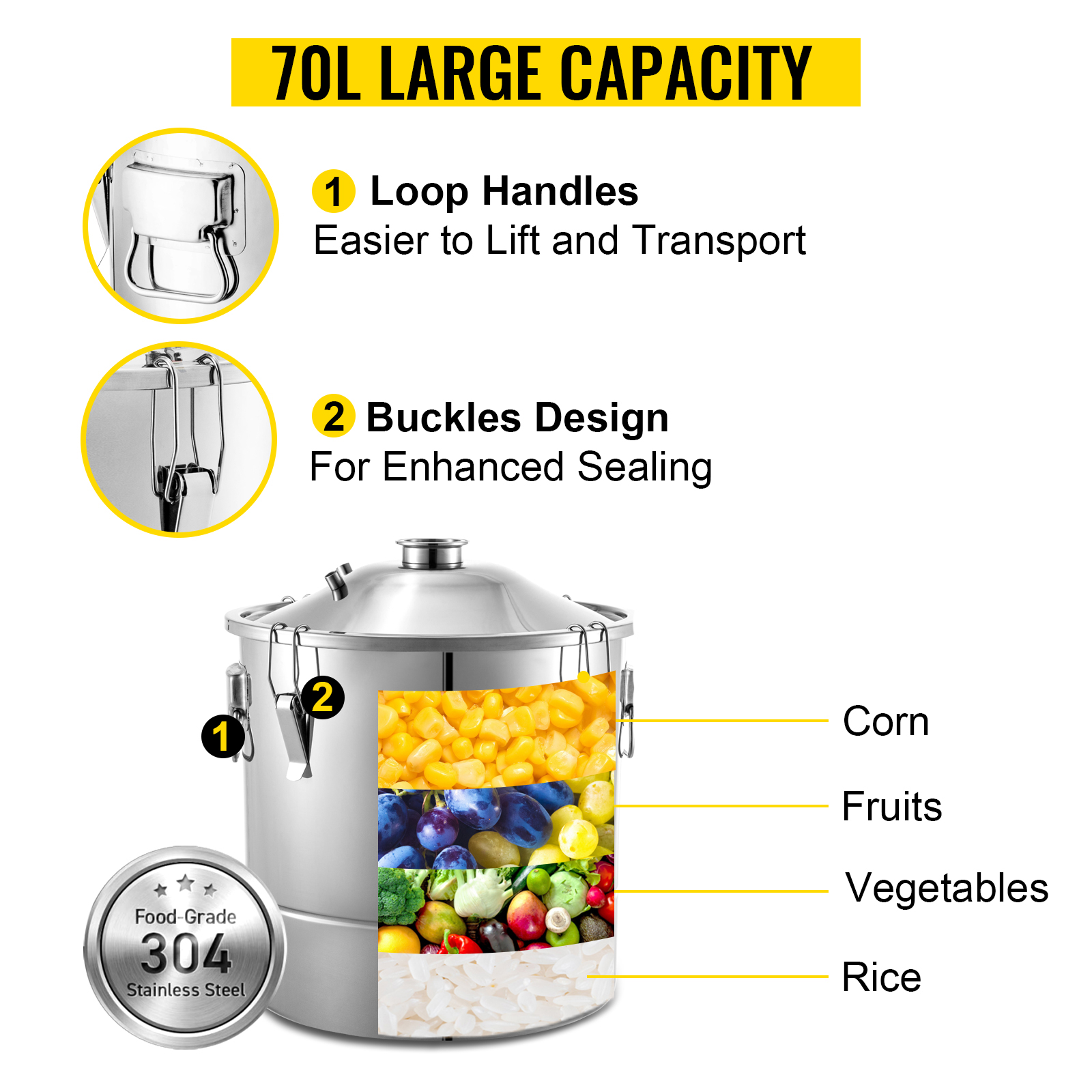SucceBuy 20L-70L Alcohol Disti - Wine Beer Distillation บทวิจารณ์และราคา