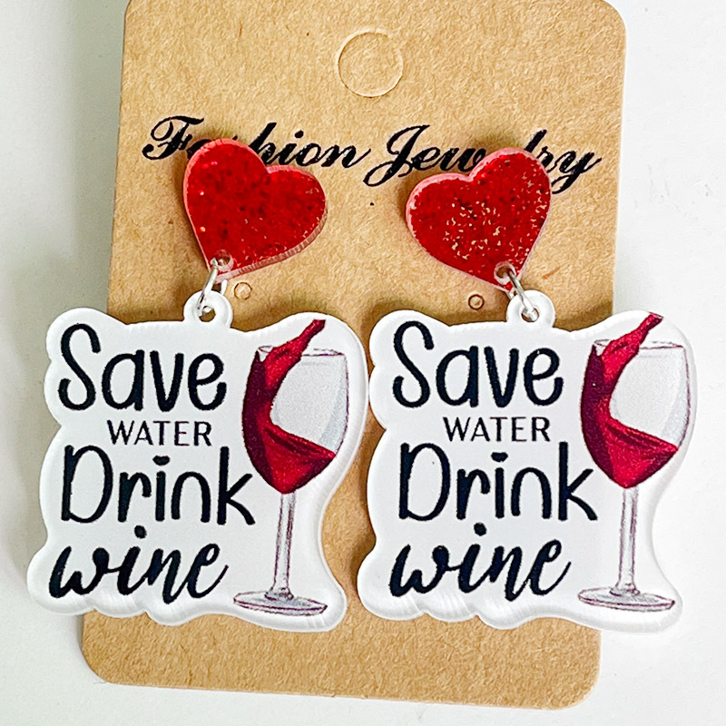 New Christmas Earrings Christm - Wine Beer Hat บทวิจารณ์และราคา