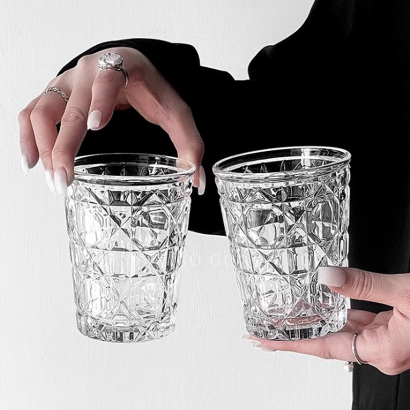 2pcs 310ml Vintage Diamond Pat - Wine Whiskey Beer บทวิจารณ์และราคา