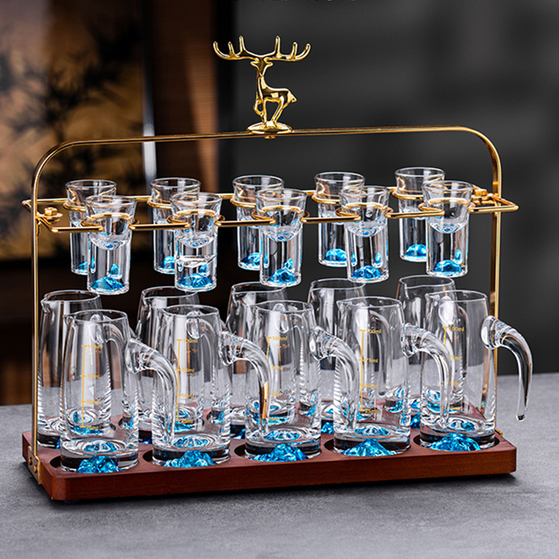 High-End Chinese Style Crystal - Wine Glass Set Crystal บทวิจารณ์และราคา