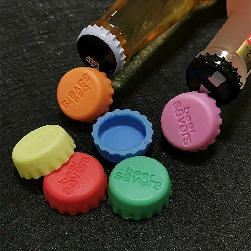 6pcs Silicone Bottle Caps Set/ - Wine Beer And More บทวิจารณ์และราคา
