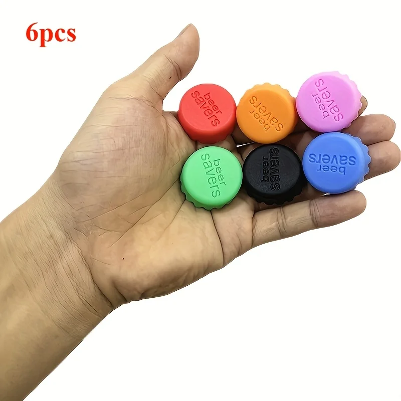 6pcs Silicone Bottle Caps Set/ - Wine Beer And More บทวิจารณ์และราคา