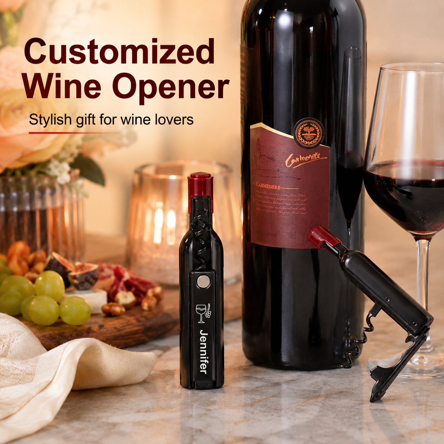 Bottle Shape Custom Text Wine  - Wine In Beer Name บทวิจารณ์และราคา