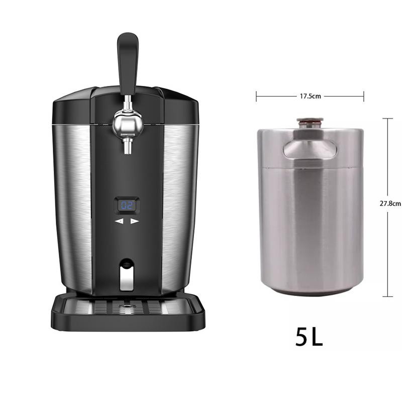 5L Keg Beer Dispenser, Portabl - Wine Beer Distillation บทวิจารณ์และราคา