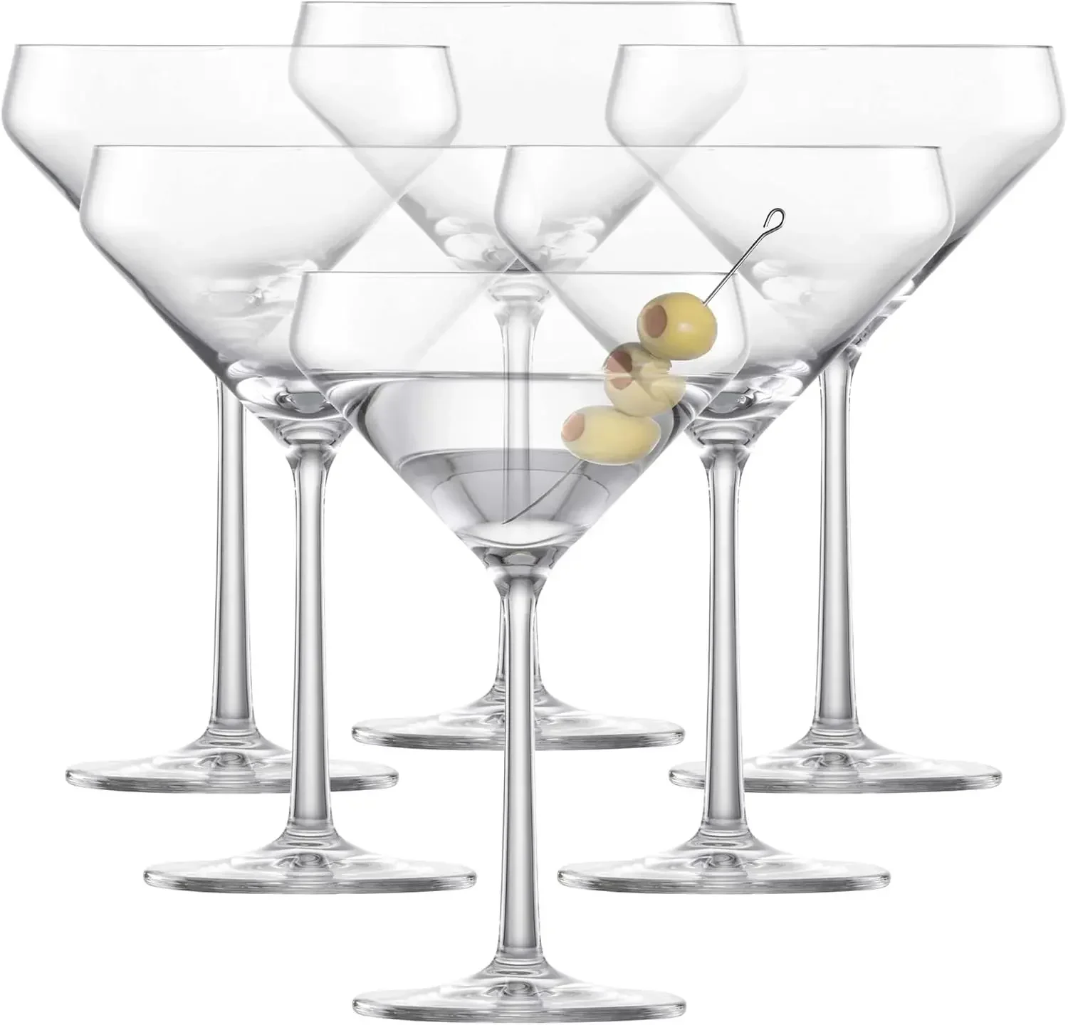 Pure Martini Glass (Set of 6), - Wine Glass Set Crystal บทวิจารณ์และราคา