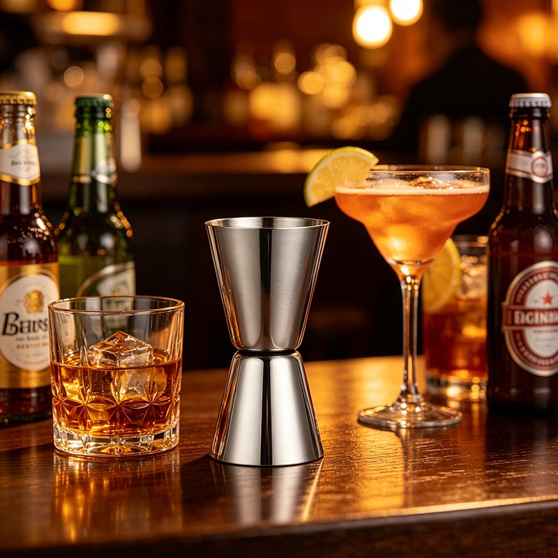 Stainless Steel Ounce Cocktail - Wine Beer And Spirits บทวิจารณ์และราคา