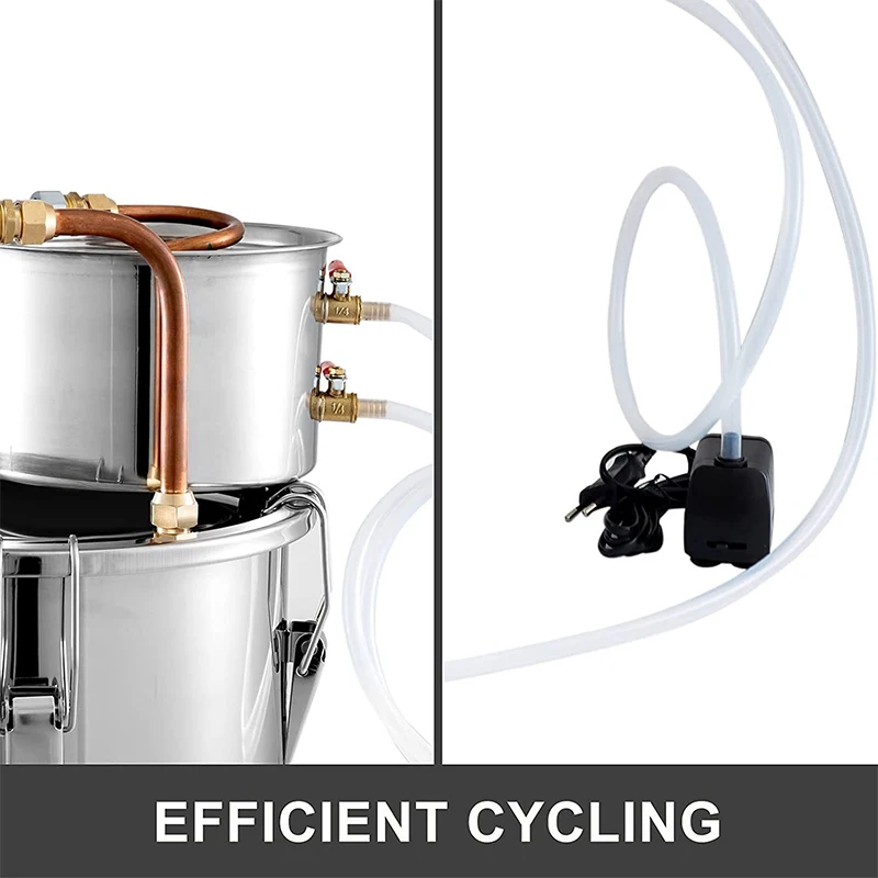 30L/50L  Alcohol Brewing Disti - Wine Beer Distillation บทวิจารณ์และราคา