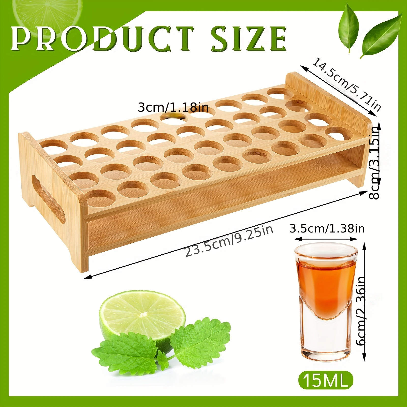 Set Of 36 Shot Glasses Holder  - Wine Whiskey Beer บทวิจารณ์และราคา