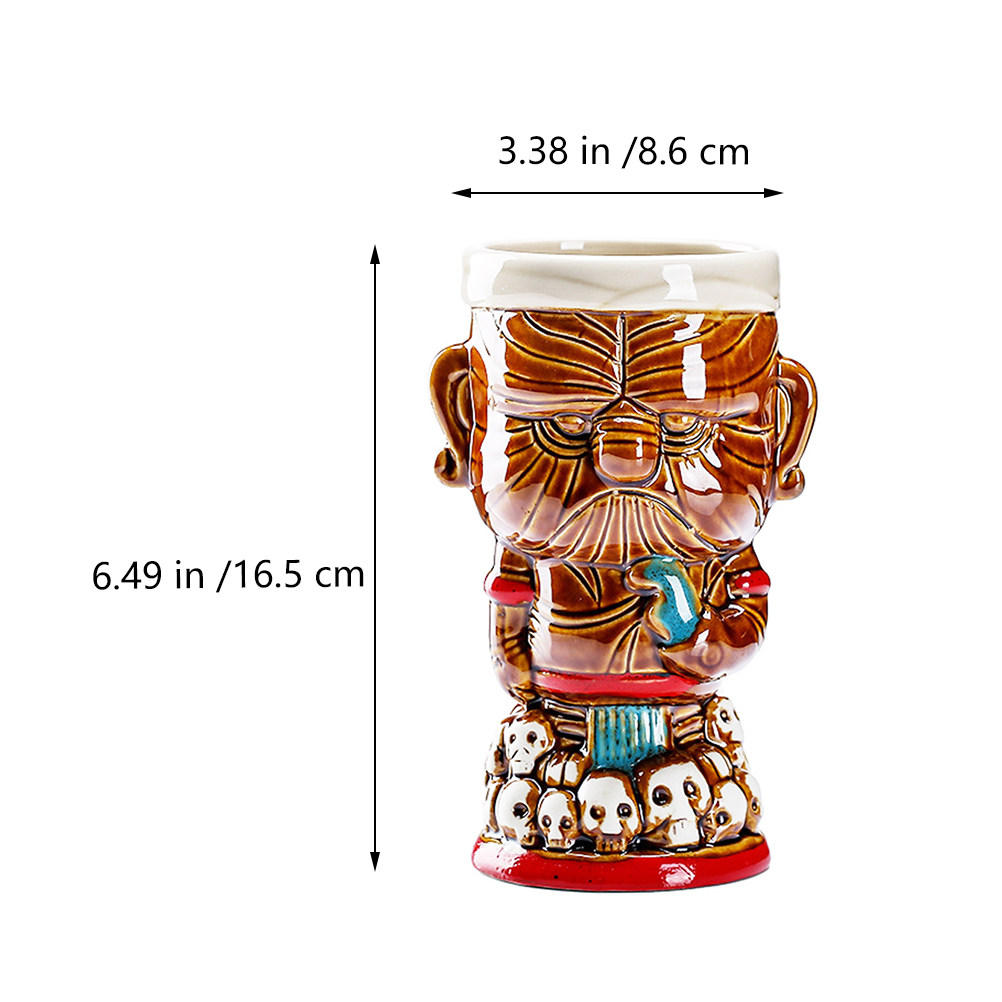 1Pcs Ceramic Totem Wine Cup La - Wine Whiskey Beer บทวิจารณ์และราคา