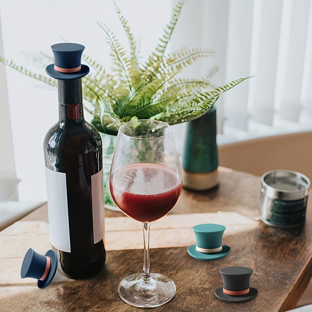 Top Hat Shaped Silicone Wine B - Wine Beer Hat บทวิจารณ์และราคา