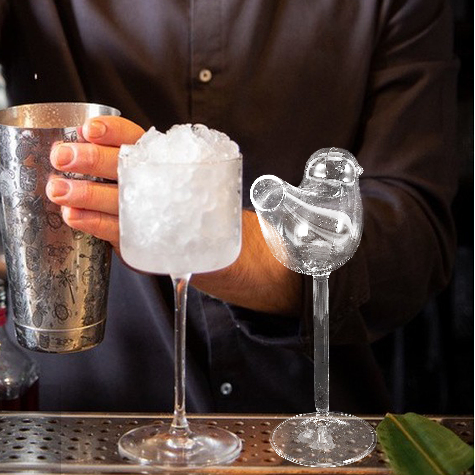 4Pcs Smoke Cocktail Glasses Se - Wine Glass Set Crystal บทวิจารณ์และราคา
