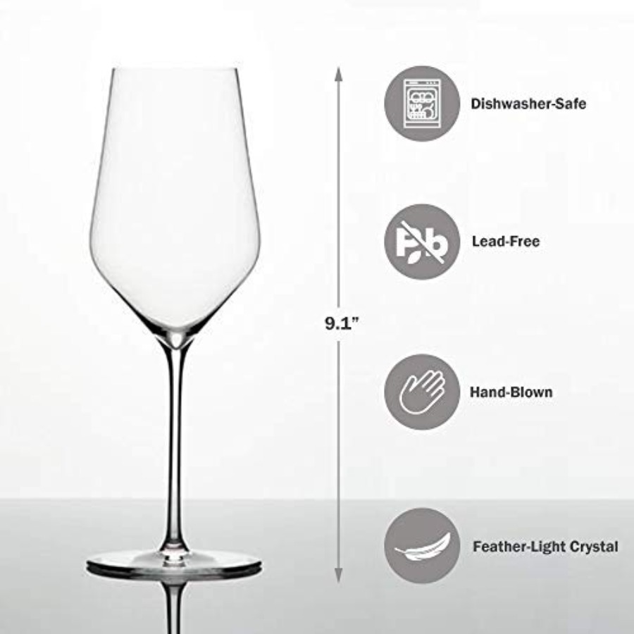 Denk'Art White Wine Glass made - Wine Glass Set Crystal บทวิจารณ์และราคา