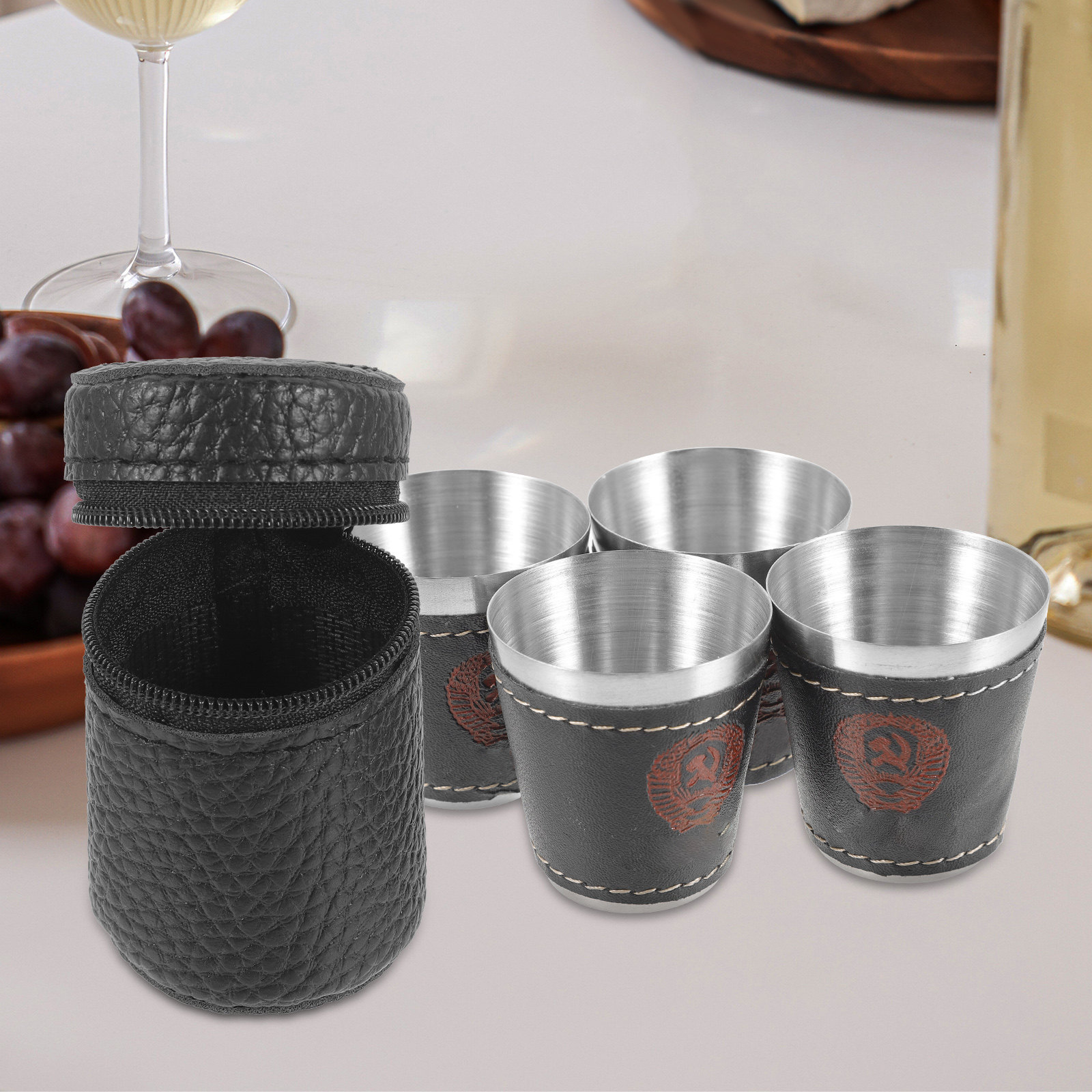 1Set Stainless Steel Wine Cup  - Wine Whiskey Beer บทวิจารณ์และราคา