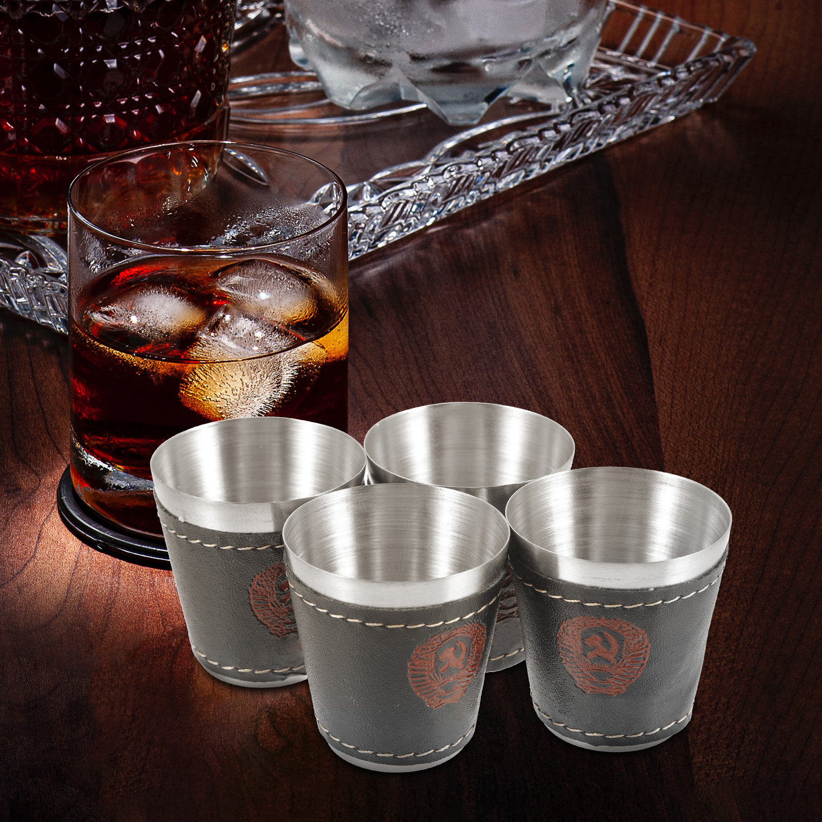 1Set Stainless Steel Wine Cup  - Wine Whiskey Beer บทวิจารณ์และราคา