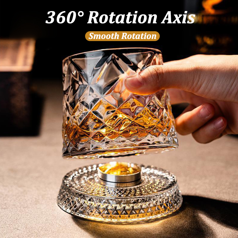 280ml Rotate Whiskey Glasses w - Wine Whiskey Beer บทวิจารณ์และราคา