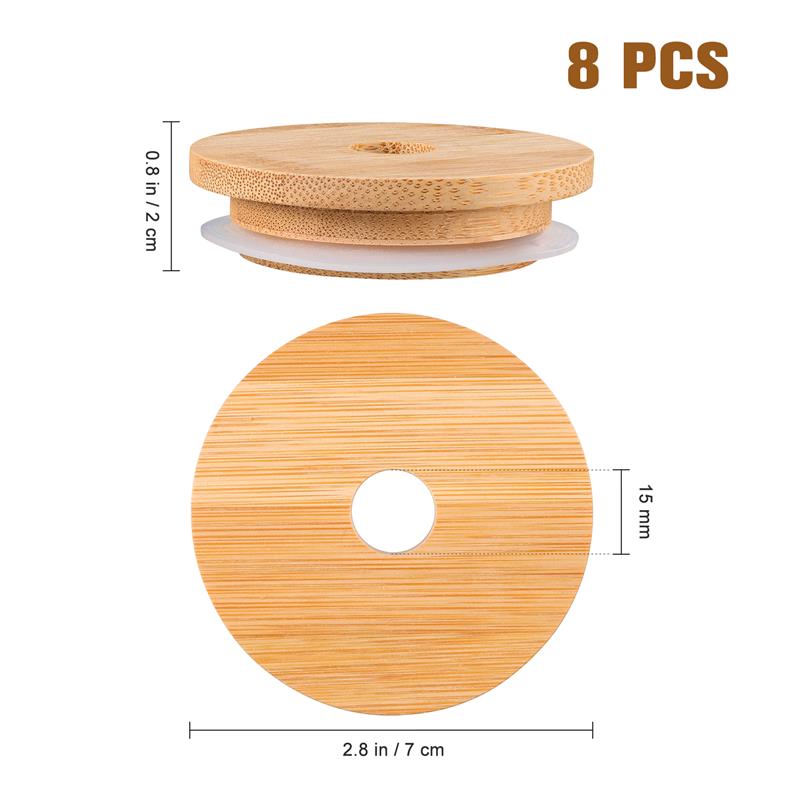 Jar Lids Straw Lid With Glass  - Wine Beer Spirits บทวิจารณ์และราคา