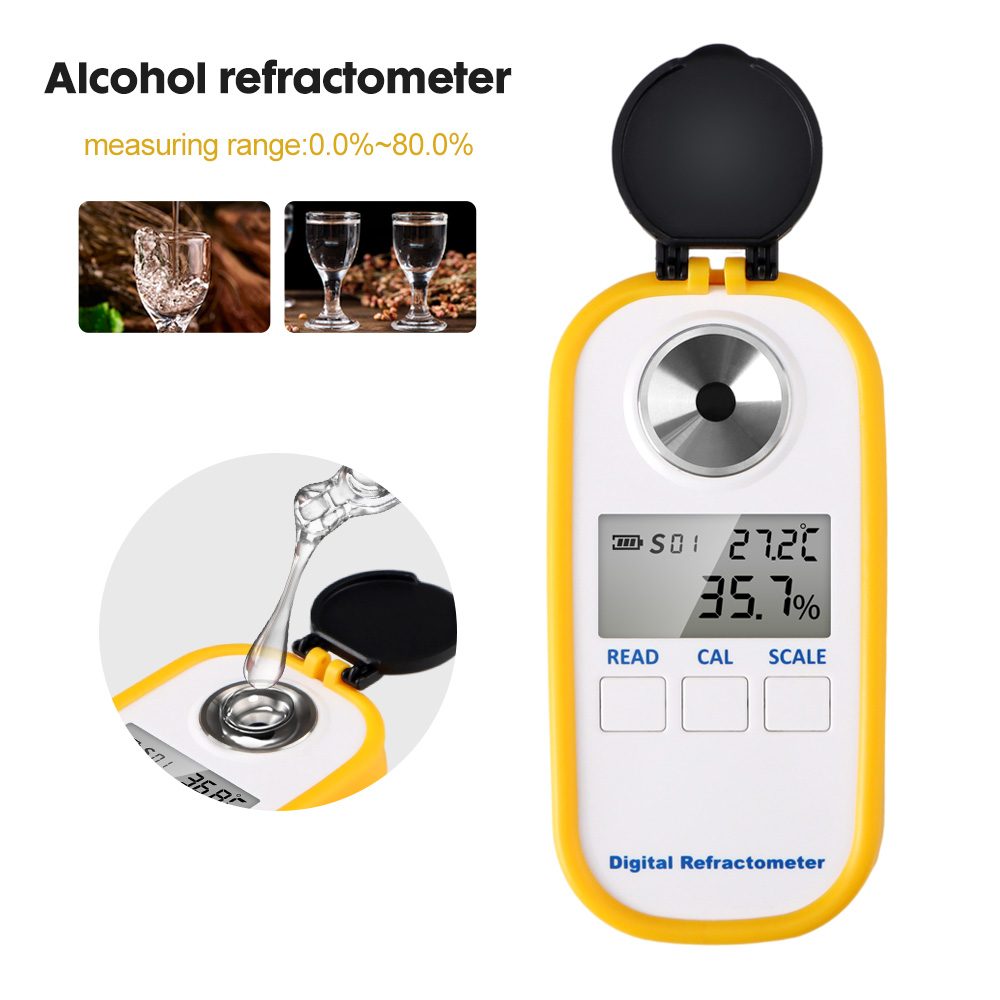Digital Alcohol Refractometer  - Wine Beer Spirits บทวิจารณ์และราคา