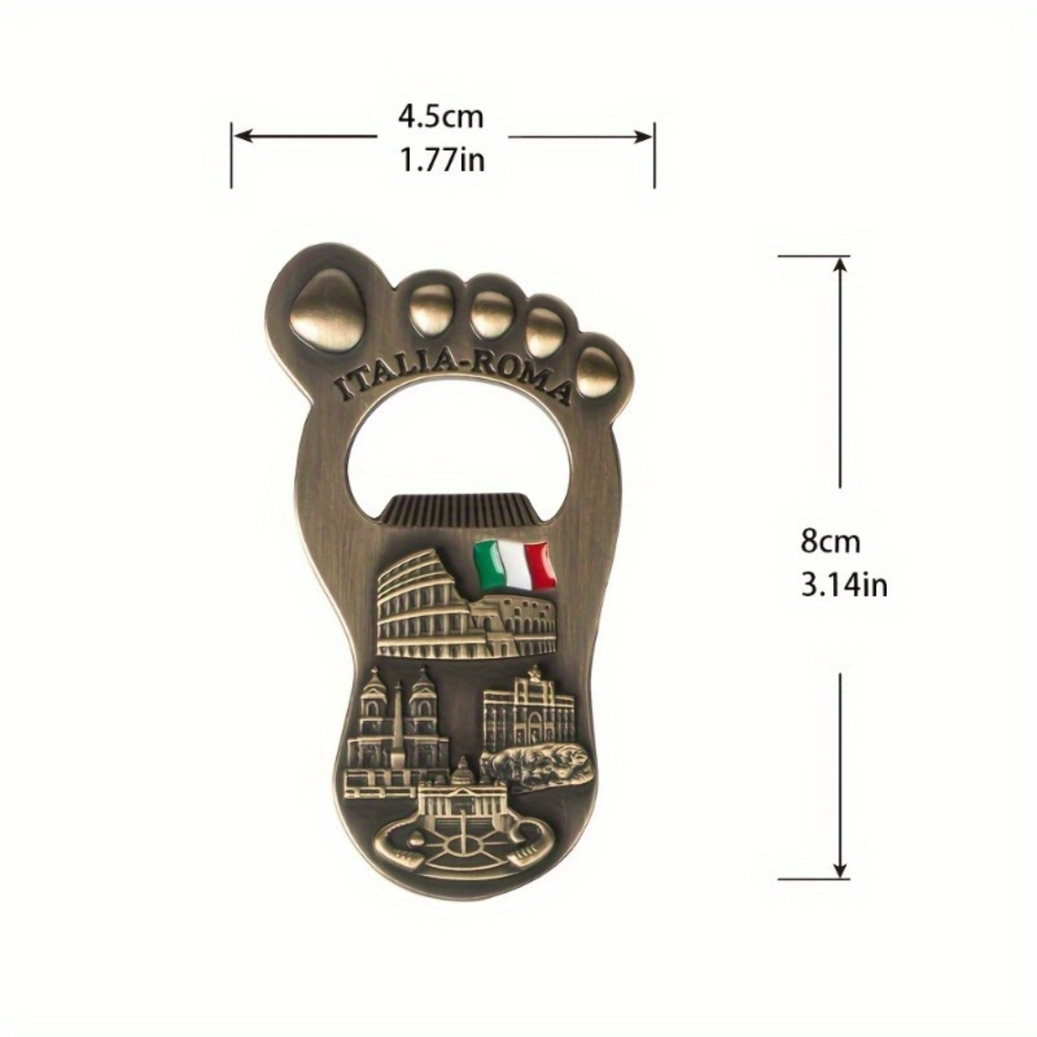 Italian Roma Bottle Opener, Me - Wine Beer Foot บทวิจารณ์และราคา