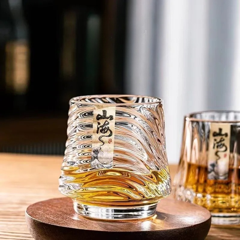 Glass Whiskey Cup Set Shanhai  - Wine Whiskey Beer บทวิจารณ์และราคา