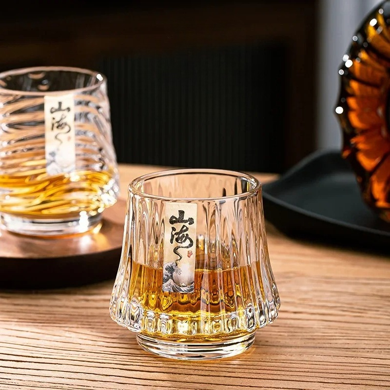 Glass Whiskey Cup Set Shanhai  - Wine Whiskey Beer บทวิจารณ์และราคา