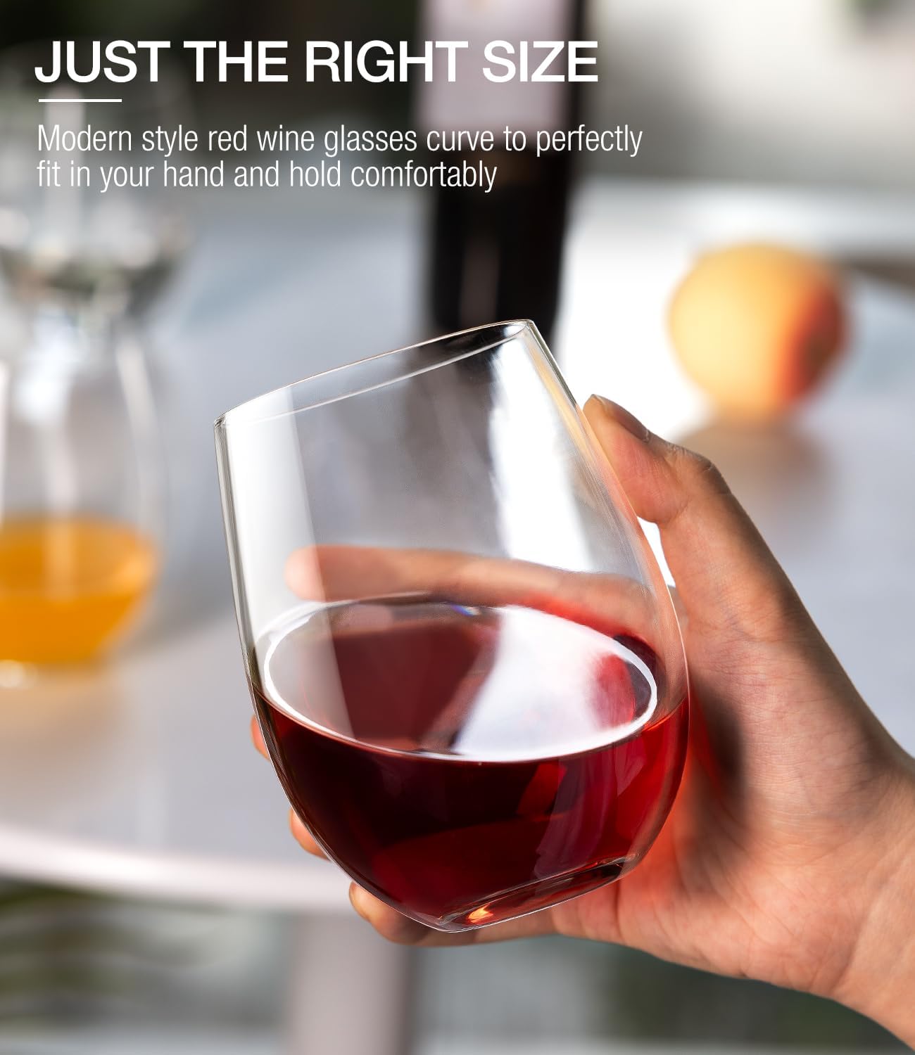 Stemless Wine Glasses Set of 4 - Wine Glass Set Crystal บทวิจารณ์และราคา