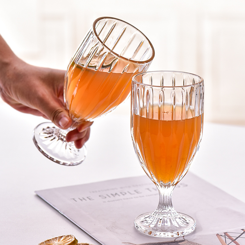 Large Capacity Glass Cup Champ - Wine Beer Foot บทวิจารณ์และราคา