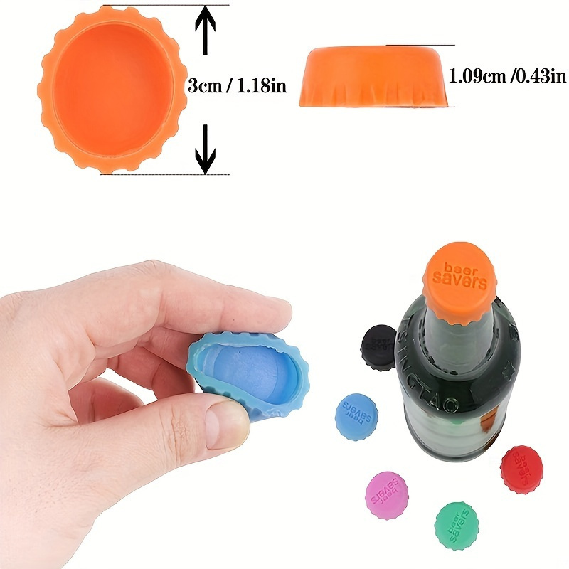 6pcs Set Reusable Silicone Bot - Wine Beer And More บทวิจารณ์และราคา