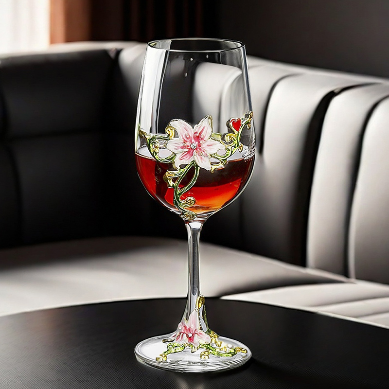 Enamel Crystal Vintage Goblet  - Wine Glass Set Crystal บทวิจารณ์และราคา