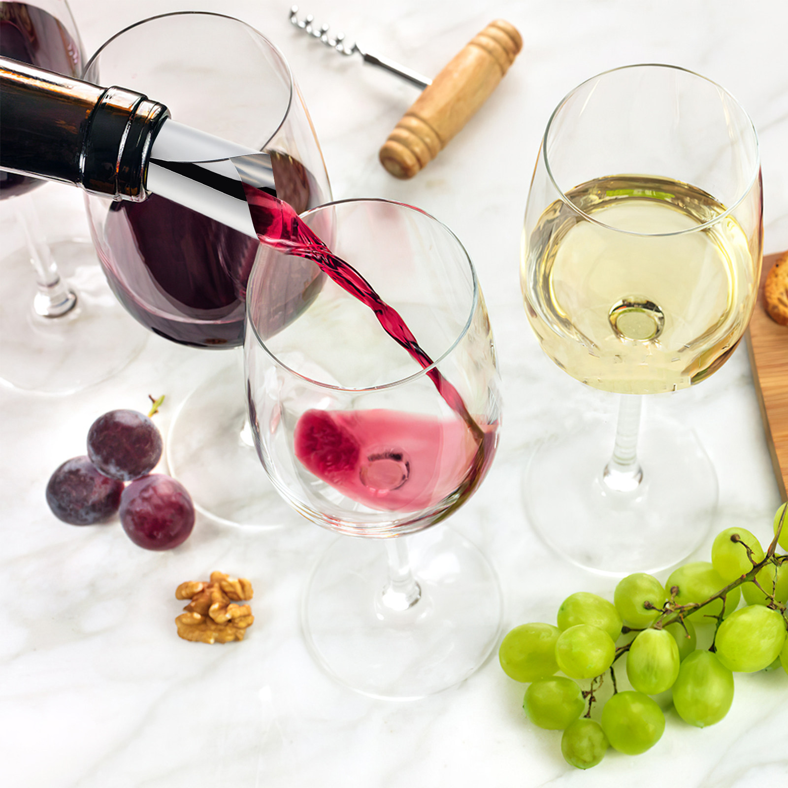 60Pcs Round Wine Pourer Discs  - Wine Beer Spirits บทวิจารณ์และราคา