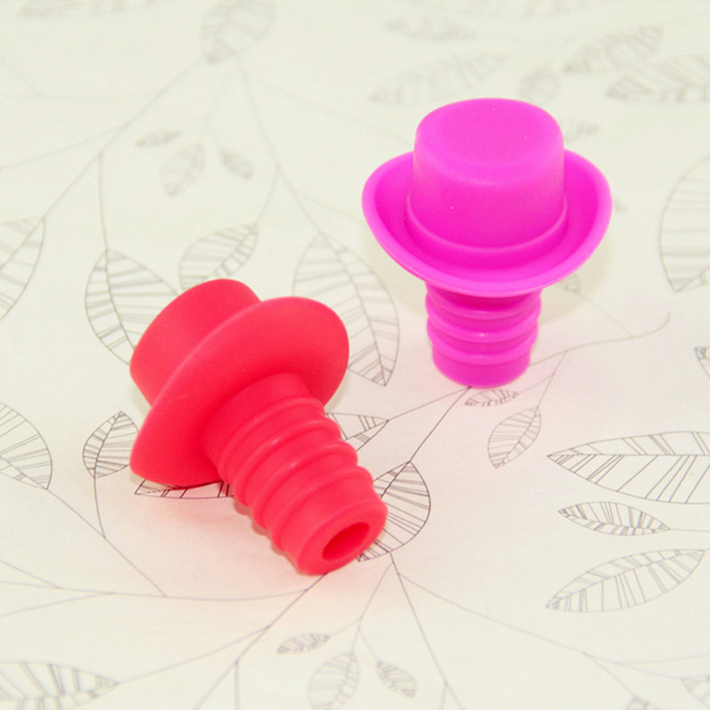 5Pcs Hat Shaped Silicone Wine  - Wine Beer Hat บทวิจารณ์และราคา