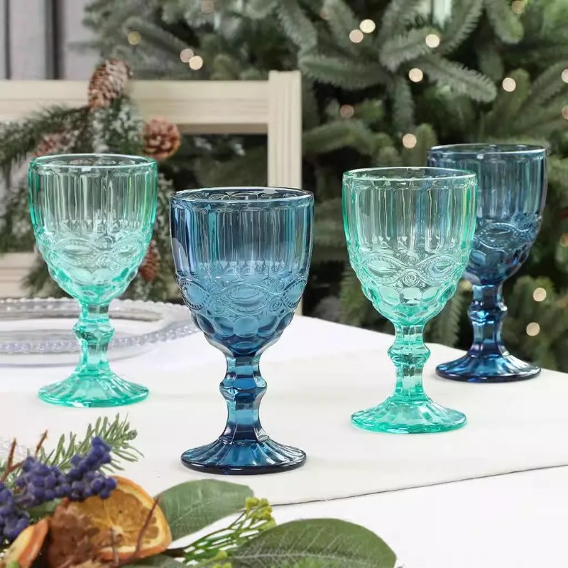 High Foot Color Crystal Glass  - Wine Beer Foot บทวิจารณ์และราคา