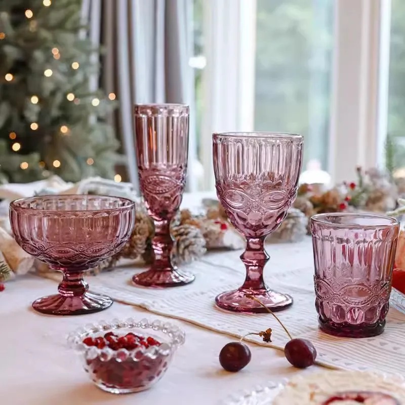 High Foot Color Crystal Glass  - Wine Beer Foot บทวิจารณ์และราคา