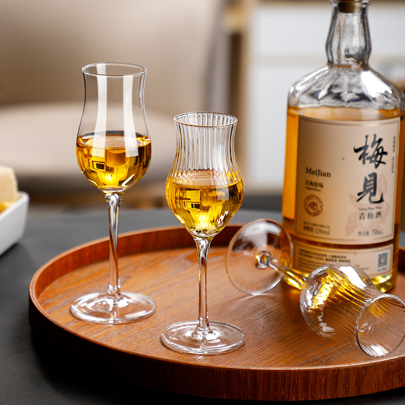 High Foot Crystal Glass Coffee - Wine Beer Foot บทวิจารณ์และราคา