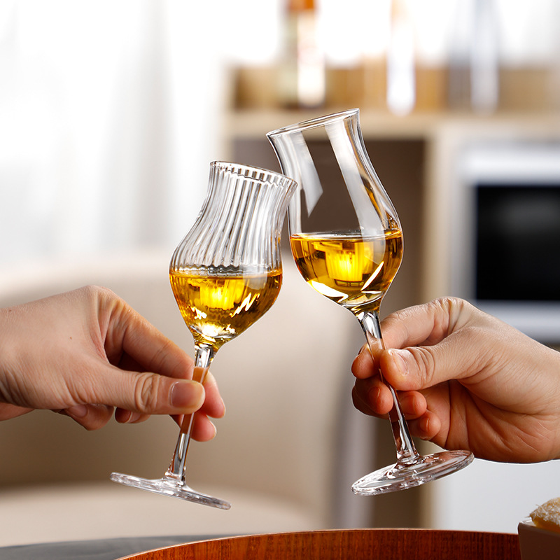 High Foot Crystal Glass Coffee - Wine Beer Foot บทวิจารณ์และราคา