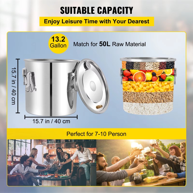 【Hot】 50L  Water Distiller Bot - Wine Beer Distillation บทวิจารณ์และราคา